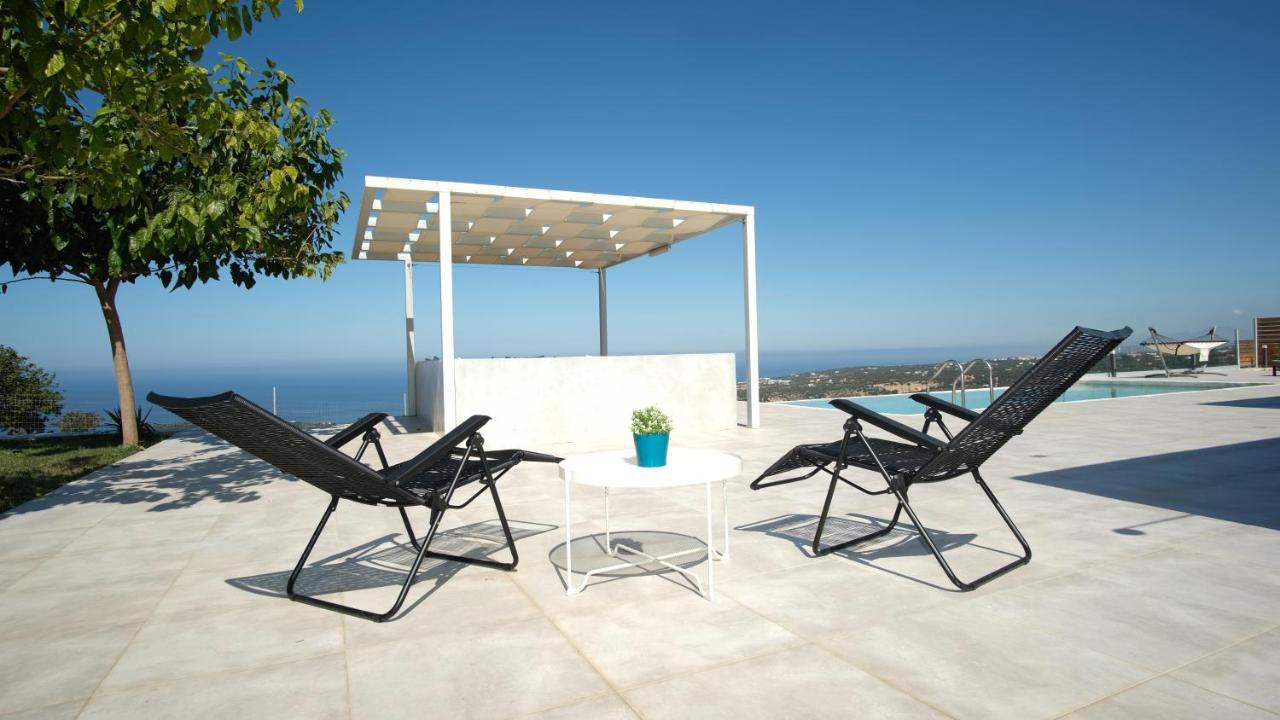 Eva Villas West With Infinity Pool & And Panoramic Sea View Gerani Chanion Extérieur photo