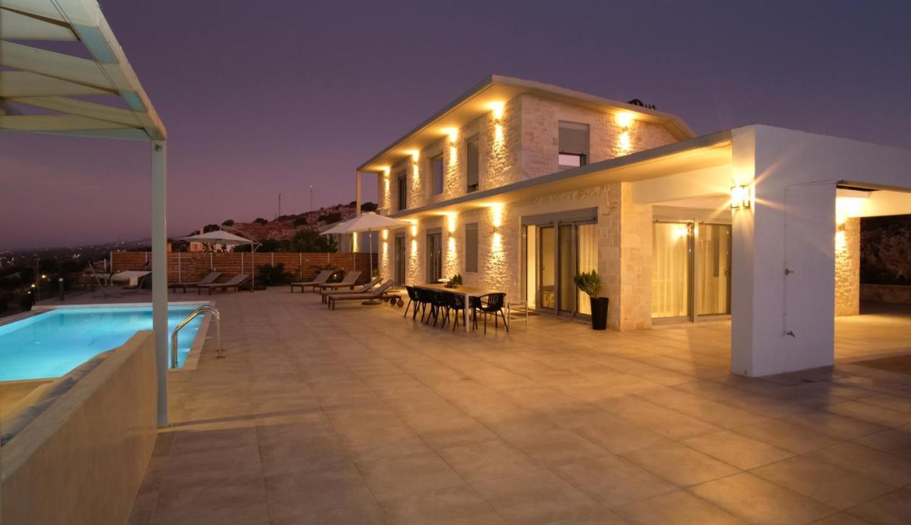 Eva Villas West With Infinity Pool & And Panoramic Sea View Gerani Chanion Extérieur photo