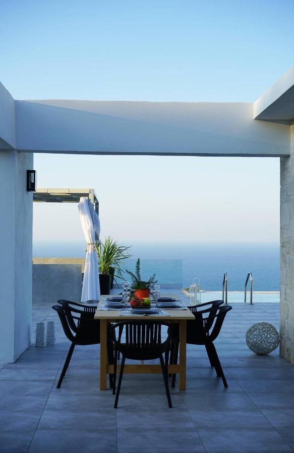 Eva Villas West With Infinity Pool & And Panoramic Sea View Gerani Chanion Extérieur photo