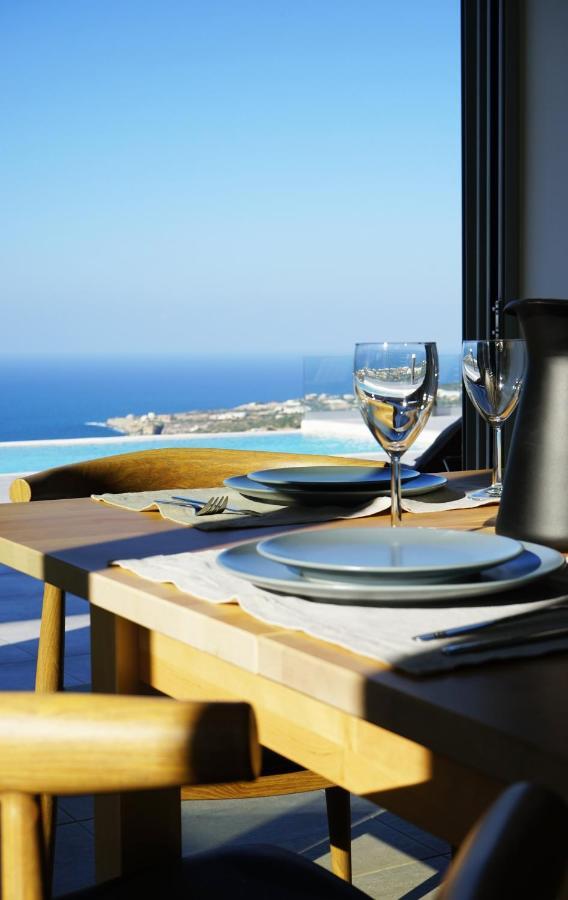 Eva Villas West With Infinity Pool & And Panoramic Sea View Gerani Chanion Extérieur photo