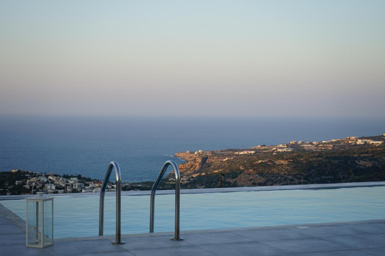 Eva Villas West With Infinity Pool & And Panoramic Sea View Gerani Chanion Extérieur photo