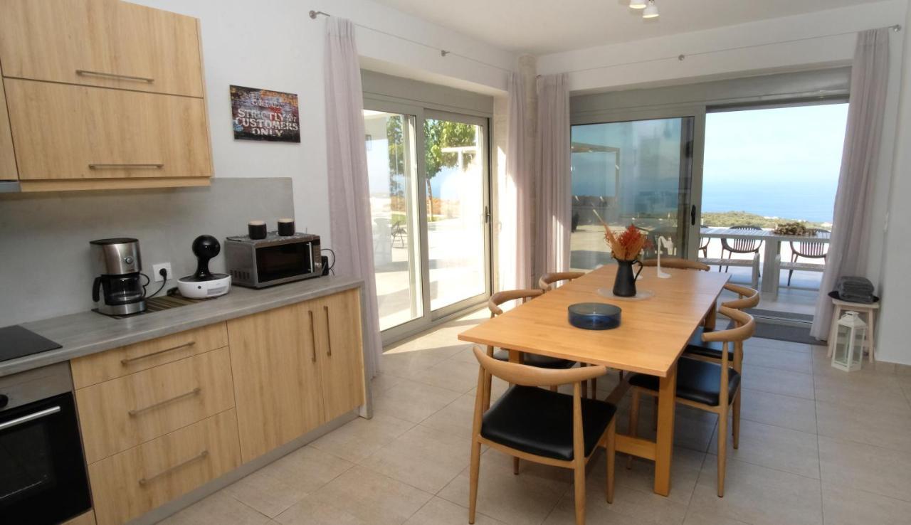 Eva Villas West With Infinity Pool & And Panoramic Sea View Gerani Chanion Extérieur photo