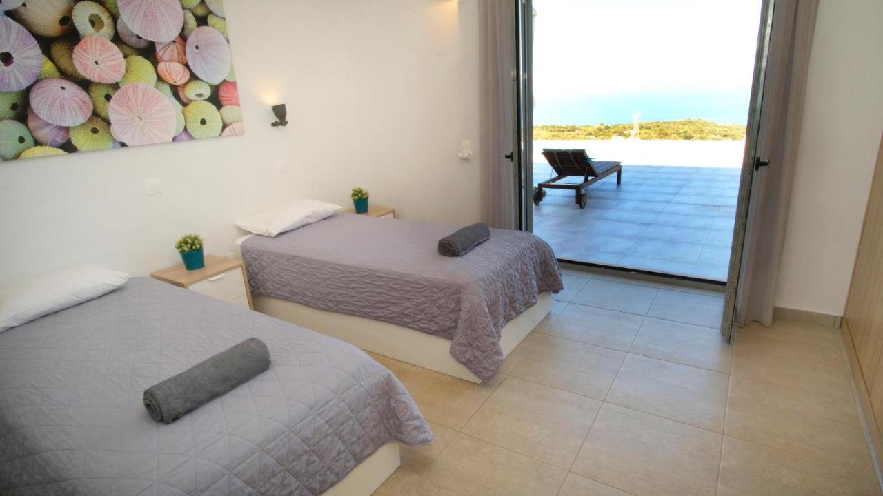 Eva Villas West With Infinity Pool & And Panoramic Sea View Gerani Chanion Extérieur photo